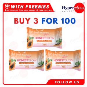 Honest Glow kojic Soap 70g 3 for 100