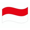 Stiker Pipi HUT RI Bendera Merah Putih / Stiker Kemerdekaan Indonesia / Pancasila / I Love Indonesia. 