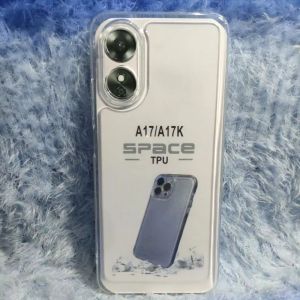 SoftCase Casing OPPO A17 A17K Silikon Case Selikon Clear Bening Transparan TPU SPACE
