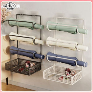 JACIRCLE Curly hair curling iron storage rack Wall-mounted Hair Dryer Stand No Drilling Required Durable and Waterproof Suitable
