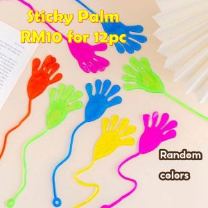 730Baby Kids Funny Prank Toys Sticky Hand Sticky Wall Stretchy Toy Squishy Slap Palm Adult Anti Stress Toys