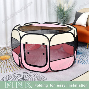 Lều mèo Nhà có thể gập lại cho chó Mèo Giường Chuồng chó hình bát giác có thể giặt được cưng hàng rào vật nuôi