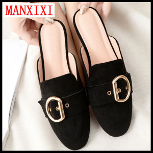 MANXIXI Fashion Flat Slippers Mules Sandals Big Size Shoes For Women (32-44 Size)