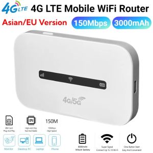 OWTWO 150Mbps 4G LTE Hotspot Router 3000mAh Universal Sim Card Wireless Internet Router Portable Mini Pocket Mobile Hotspot Travel Online