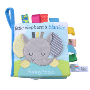VREN Baby Kid Cloth Book Baby Stroller Cognition Squeak Cute Toy Soft Infant Early Education Development Book