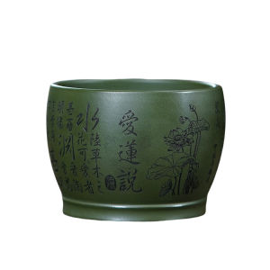 壶芝宴宜兴紫砂主人杯爱莲说精致功夫陶瓷茶杯绿泥高档喝茶杯