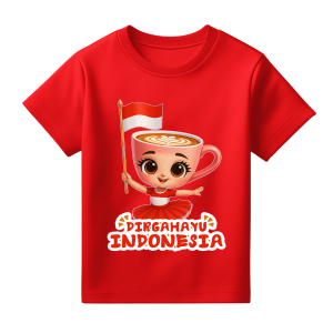 Baju Kaos Anak Laki Kemerdekaan Dirgahayu 17 Agustus Indonesia Karakter Anomali CAPPUCINO ASSASSINO
