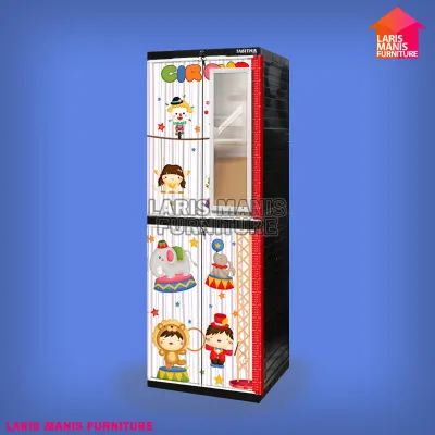 Lemari Tabitha 4 susun LS2P PRINTING MOTIF KARAKTER LEMARI ANAK TERBARU