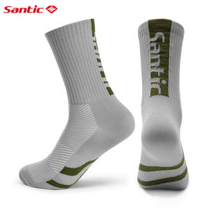 Santic Cycling Socks Men Women Breathable High Elasticity Sports Basketball Running Bike Bicycle Socks
