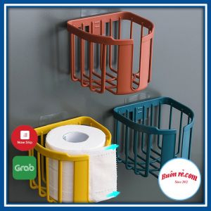 Giỏ đựng giấy vệ sinh dán tường tiện ích Việt Nhật Khay kệ đựng đồ đa năng