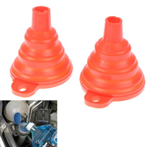 438178 ZXC Blossom Graceful Collapsible Silicone Funnel Car Truck Motorcycle Gasoline Fill Transfer Tool