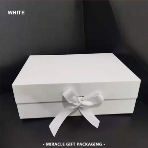 Magnetic Gift Box | Solid Hard Large Gift Box with Ribbon For Gift Packaging