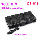5V Quiet Router Cooling Fan Computer TV Cooler with 80mm USB Cable 120mm 240mm 360mm Fan 76CFM Airflow Cooling for Network Cabinet Server Cooling Project-152c4c8b
