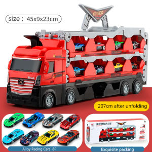 Track Toys Car toy Transport Car Carrier Truck Toys For Boys two-orbitAlloy Racing Cars Mainan Kereta Mainan Budak Lelaki