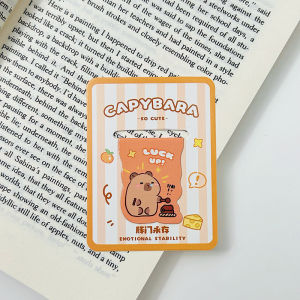 Cartoon Magnetic Bookmark 卡通磁性书签 Penanda Buku Comel Pelajar Gaya Ins Kartun Cute Magnet Bookmark Stationery Student Page Clip
