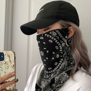Summer Sunscreen Mask Hanging Ear Riding Face Mask Sunshade for Men Women