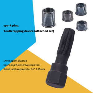 Christmas gift 【AYLMER】 Spark Plug Thread Repair Kit 14mm Car Cylinder Thread Repair Tool Spark Plug Rethreader Kit M14 x 1.25