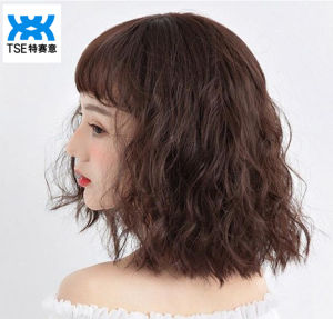 TSE Tóc giả dành cho nữ Khối thay thế tóc hàng đầu Đồng xu Phần mở rộng tóc giả bằng tóc xoăn Bao trùm tóc màu trắng Chiều dài 25cm / 35cm  /45cm SW21