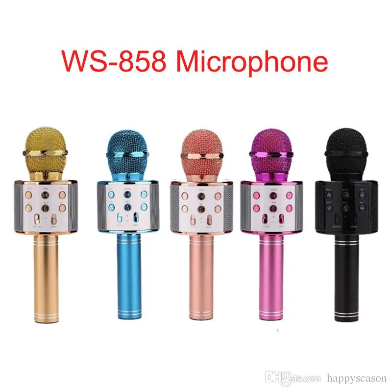 WS 858 Wireless Bluetooth Microphone MIC Recording Condenser