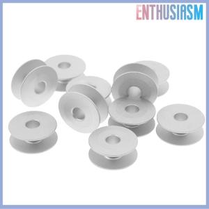【Enthusiasm】🌟🌟【Hot Sale】🎈 10pcs 21mm Industrial Aluminum Bobbins For Singer Brother Sewing Machine Tools