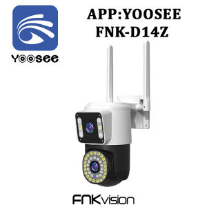 FNKvision Dual ip camera 2IN1 5MP กล้องวงจรปิด wifi 2กล้อง IP โทรสองทาง กันน้ํา มองเห็นกลางคืน สี ติดตามมือถือ AI Home secuiryt กล้องวงจรปิดการเฝ้