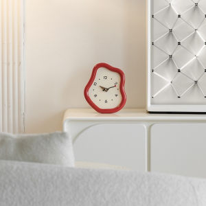 Cream Wind Home Furnishing Living Room Desktop Clock Entrance Desktop Ornament TV Cabinet Desk Clock Ornament
