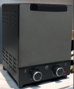 Compact 30L Manual Air Fryer Oven with Non-Stick Interior and Temperature Control Baking cakes in a three-layer oven