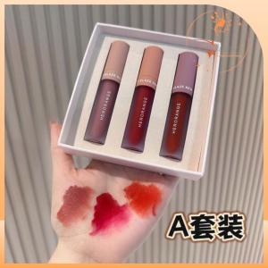 Set 3 Son Kem Nhung Lì HERORANGE HR416 Kèm Túi Xách Lên Màu Cực Chuẩn Set Son Túi Xách Hottrend