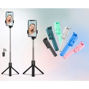 Trenzone.id Tongsis Tripod Bluetooth R1 3in1 Remote Action Wirelles/Selfie Stick Tripod/Tongsis Bluetooth