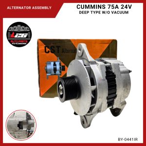 CST Alternator Assembly for Cummins 75Ampere 24Volts Deep Type without Vacuum BY-0441IR