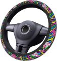 The Universal Elastic Steering Wheel Cover Ohio State is Heat-Resistant and Non-Slip Suitable for Most Vehicles. 