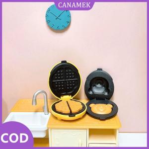 CANAMEK✨ 1:12 Mini Waffle nướng bánh đặt thu nhỏ mô hình thực phẩm đồ chơi cảnh đạo cụ Dollhouse nhà bếp Phụ kiện tự làm