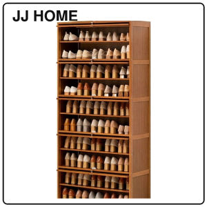 【JJ HOME】Minimalist Wooden Shoe Shelf/ 3/5/7/9/11 Tier Shoe Rack