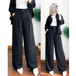 TTS Celana Kulot Wanita/Kulot Crinkle Highwaist/Celana wanita/Kulot Coksu 2023