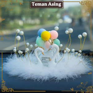 Pajangan Angsa Couple Love - Hiasan Dekorasi Rumah Dashboard Mobil