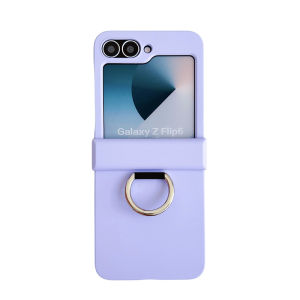 Case for Samsung Galaxy Z Flip 6 Z Flip 5 Z Flip 4 Z Flip 3 Ultra Thin Premium PC Shockproof Cover Silky Matte Skin Feeling Elegant Anti-Scratch Folding Case With Ring