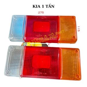 02 CÁI Nắp đèn hậu xe Kia 1 tấn đời thấp  loại 3 ô màu trắng đỏ vàng hình chữ nhật KT 110x280. Hàng Việt Nam CLC
