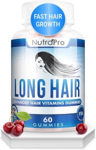 NutraPro Long Hair Gummies – Anti-Hair Loss Supplement for Faster Hair Growth of Weak Thinning Hair – Grow Long Thick Hair & Increase Hair Volume with Biotin and 10 Hair Vitamins.for Men and Women.
