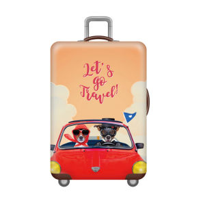 Áo bọc vali - túi trùm vải thun 3d co giãn 4 chiều - nhựa PVC chống nước 5 size H1991