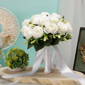 HNB Rustic Wedding Bridal Artificial Flower Bouquet Holding a Bouquet Of Small Fresh Simulation