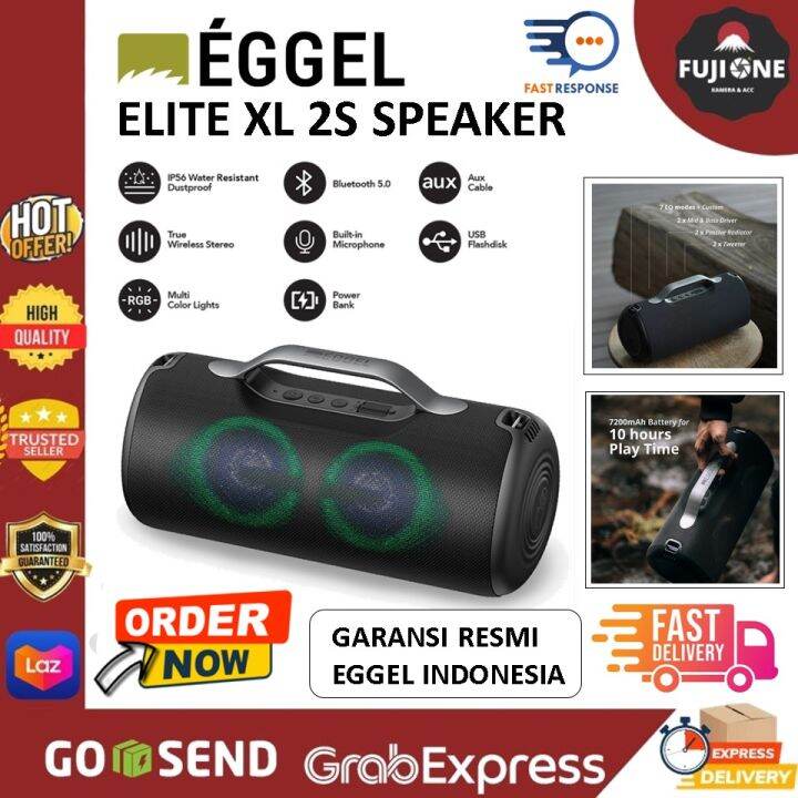 Eggel Elite Xl S Waterproof Bluetooth Speaker With Rgb Light Lazada