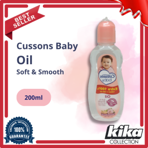 Cussons Baby Oil 200ml & 100ml Cusson Baby Oil (-Botol Tersegel )
