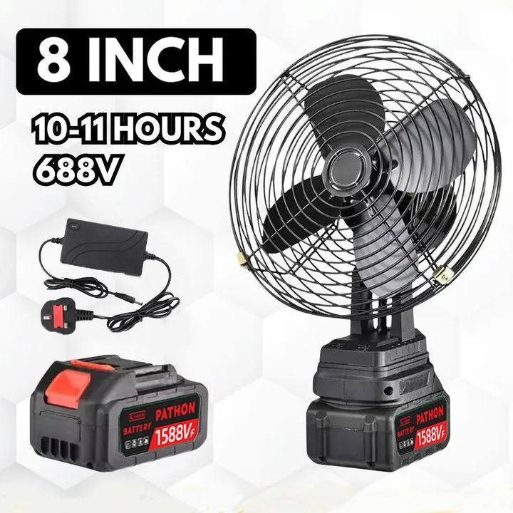 8-inch cordless rechargeable fan 1599V outdoor large capacity