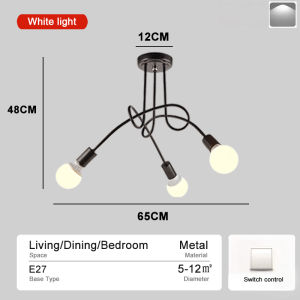 【Free Bulb】Ceiling Lights Modern Design LED Hanging Lights Nordic 3/5 Heads Chandelier For Kitchen Dining Living Bedroom Pendant Lamp ALINLT