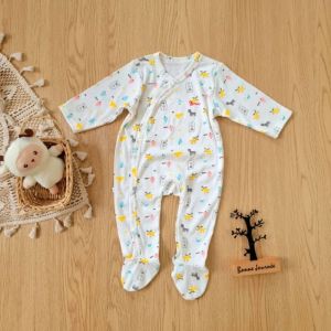 Body dài liền tất thu đông chính hãng Bunnybaby chất len tăm cho bé 3-9kg.