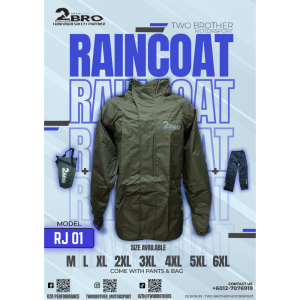 RJ01 2BRO SET BAJU HUJAN M~6XL RAINCOAT SET / RJ01 2BRO SET BAJU HUJAN M~6XL RAINCOAT SET