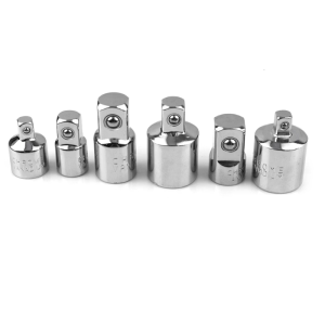 6 Pcs Ratchet Wrench Socket Converter for Head Sleeve Adapter 1/2" Big Fly To 3/8" Fly To 1/4" Steel to 1/4" To 1/2" To