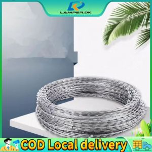 10M/1pc Barbed Razor Wire For Garden Fence Blade Wire for House Farm Factory Fence Military Wire Combat Wire Fence Razor Wire