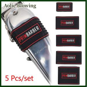 Aolie 5 Pcs Non Slip Barber Hair Clipper Bands Grip Sleeves Hair Trimmer Holder Tools