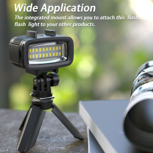 Starbea Professional Diving Light Waterproof 131FT/40M with Hot Shoe Adapter LED Video Light Portable Panel Lights Underwater Photography Lighting for Gopro Camera(SL-100) Starbea Sl 100 - Lazada